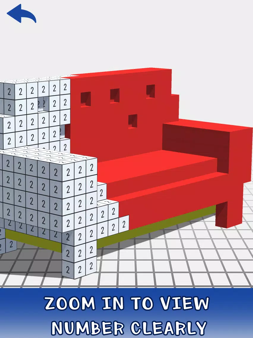 Voxel House Interior Coloring iPad Screenshots