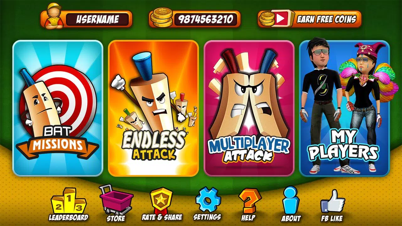 Bat Attack Cricket Screenshots