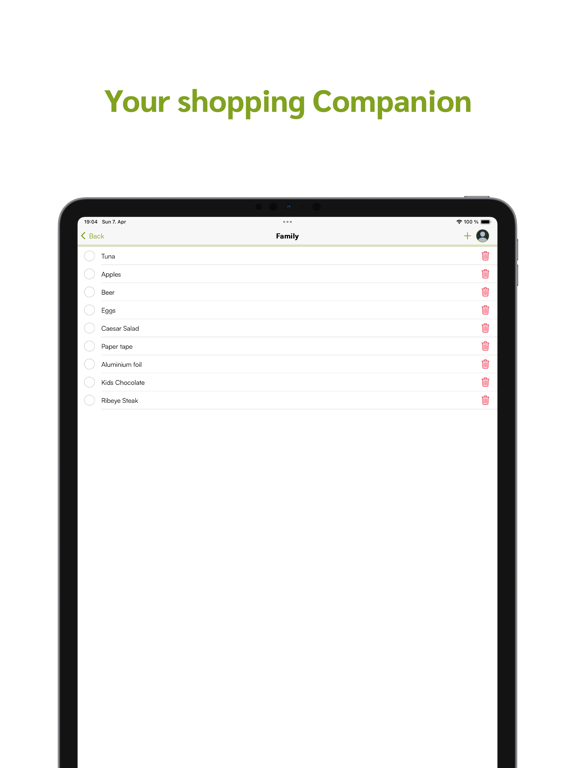تصاویر Grocery Buddy iPad