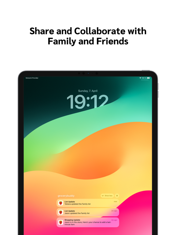 تصاویر Grocery Buddy iPad