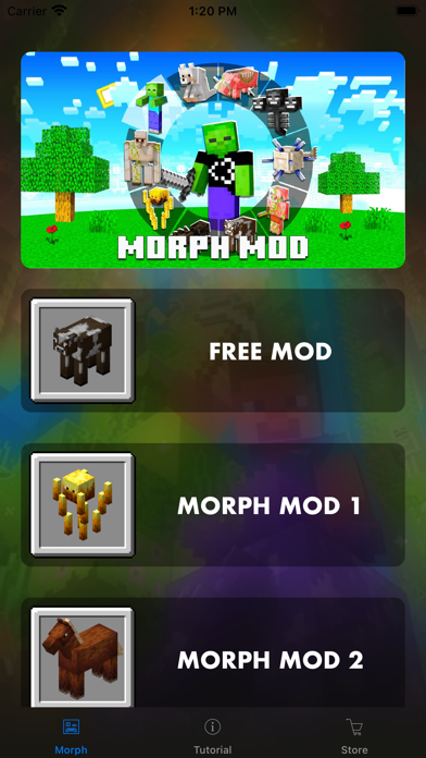MCPE ADDONS - MORPH MODS • Screenshots