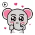 Animated Cute Elephant Sticker