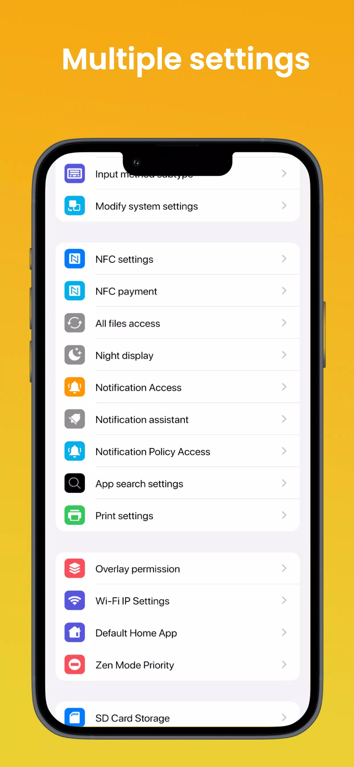 Phone16 Android Quick Settings Screenshots
