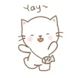 White Kitty Moving Emoji