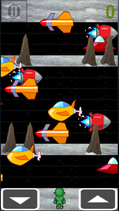 Alien robots invaders run cross road in the space Screenshots