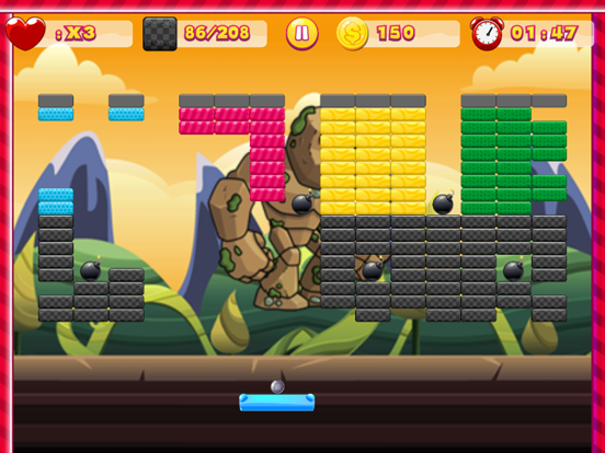Swipe Brick Breaker Classic iPad  Screenshots