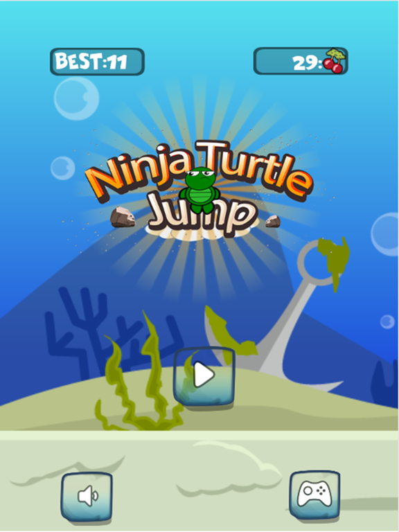 Tangkapan layar Tiny Ninja Turtles Jump Around Up & Down On Rooftop iPad 