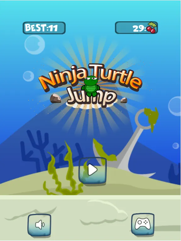Tiny Ninja Turtles Jump Around Up & Down On Rooftop iPad  스크린샷