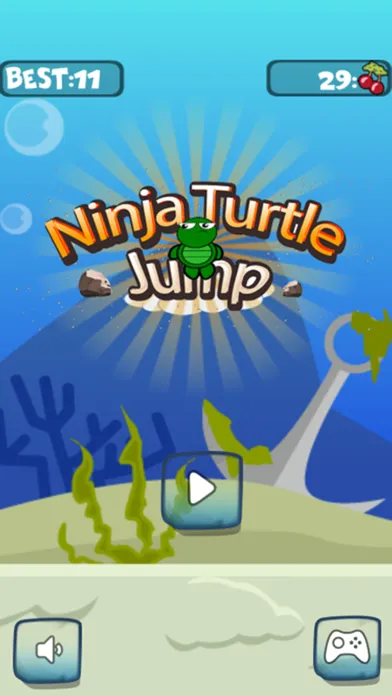 Tiny Ninja Turtles Jump Around Up & Down On Rooftop 스크린샷