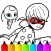 Ladybug Coloring Book and Draw