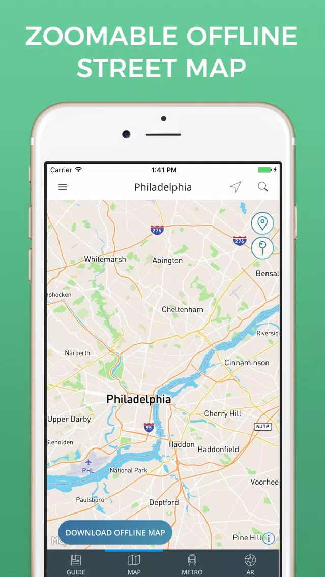 Philadelphia Travel Guide with Maps Screenshots