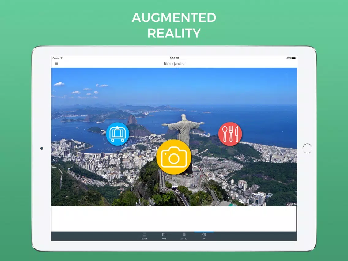 Rio de Janeiro Travel Guide with Maps iPad Screenshots