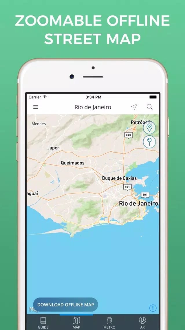 Rio de Janeiro Travel Guide with Maps Screenshots