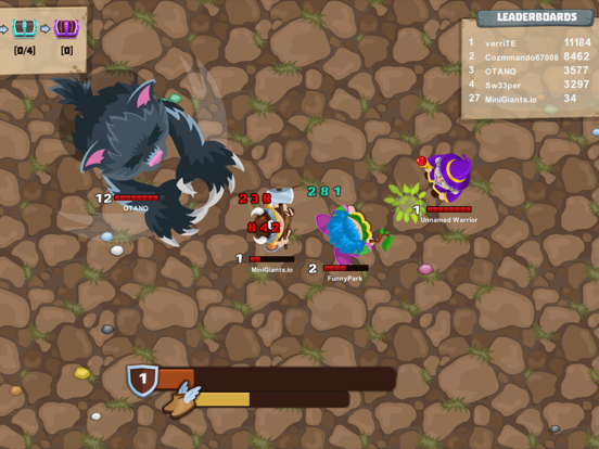 Capturas de pantalla de MiniGiants.io iPad 