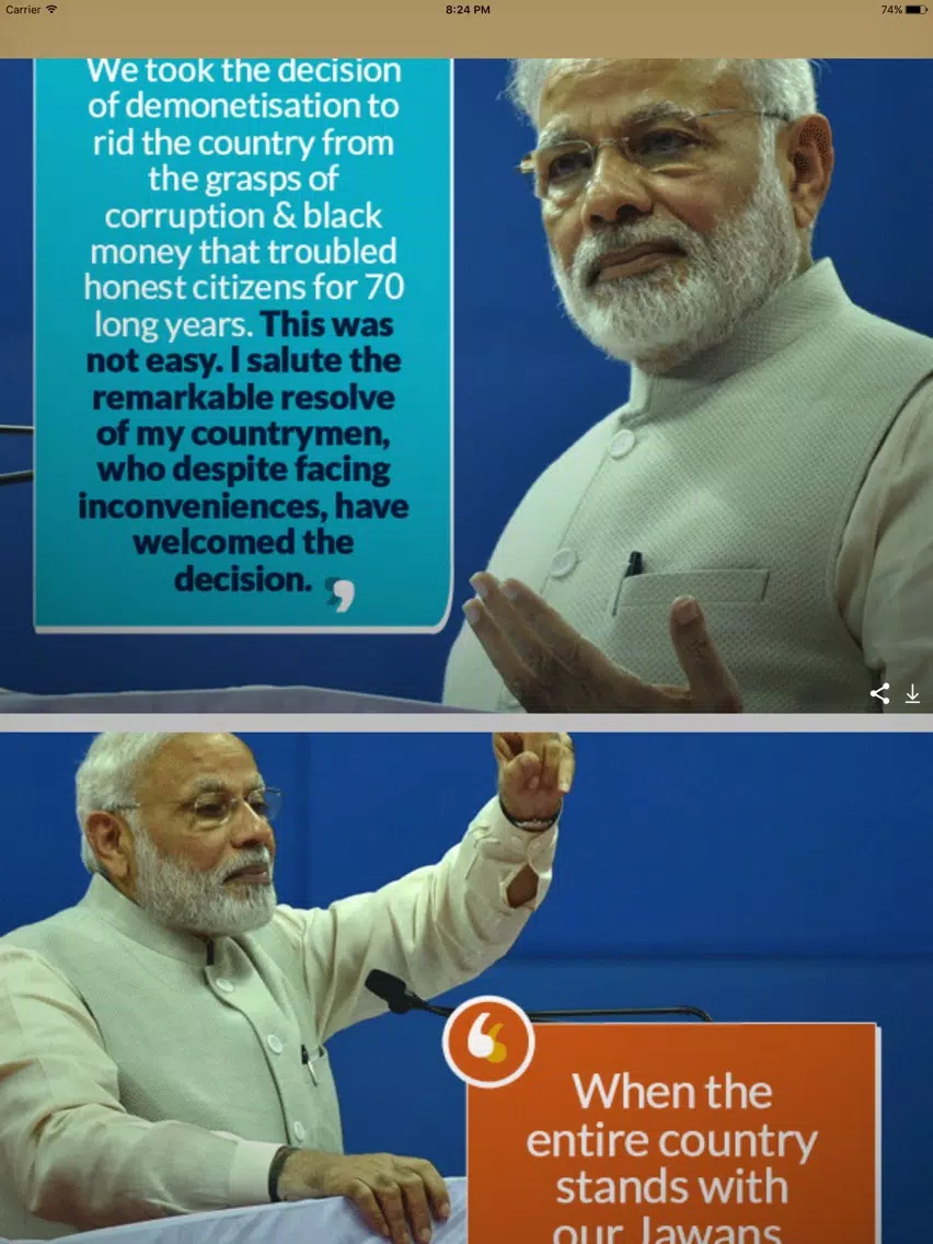 Modi Quotes - Images Of Quotes By Narendra Modi iPad Screenshots