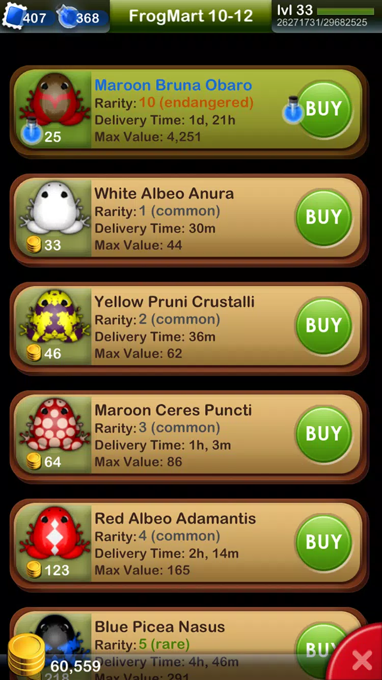 Pocket Frogs Screenshots