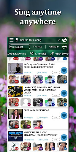 Sing karaoke record karaoke應用截圖