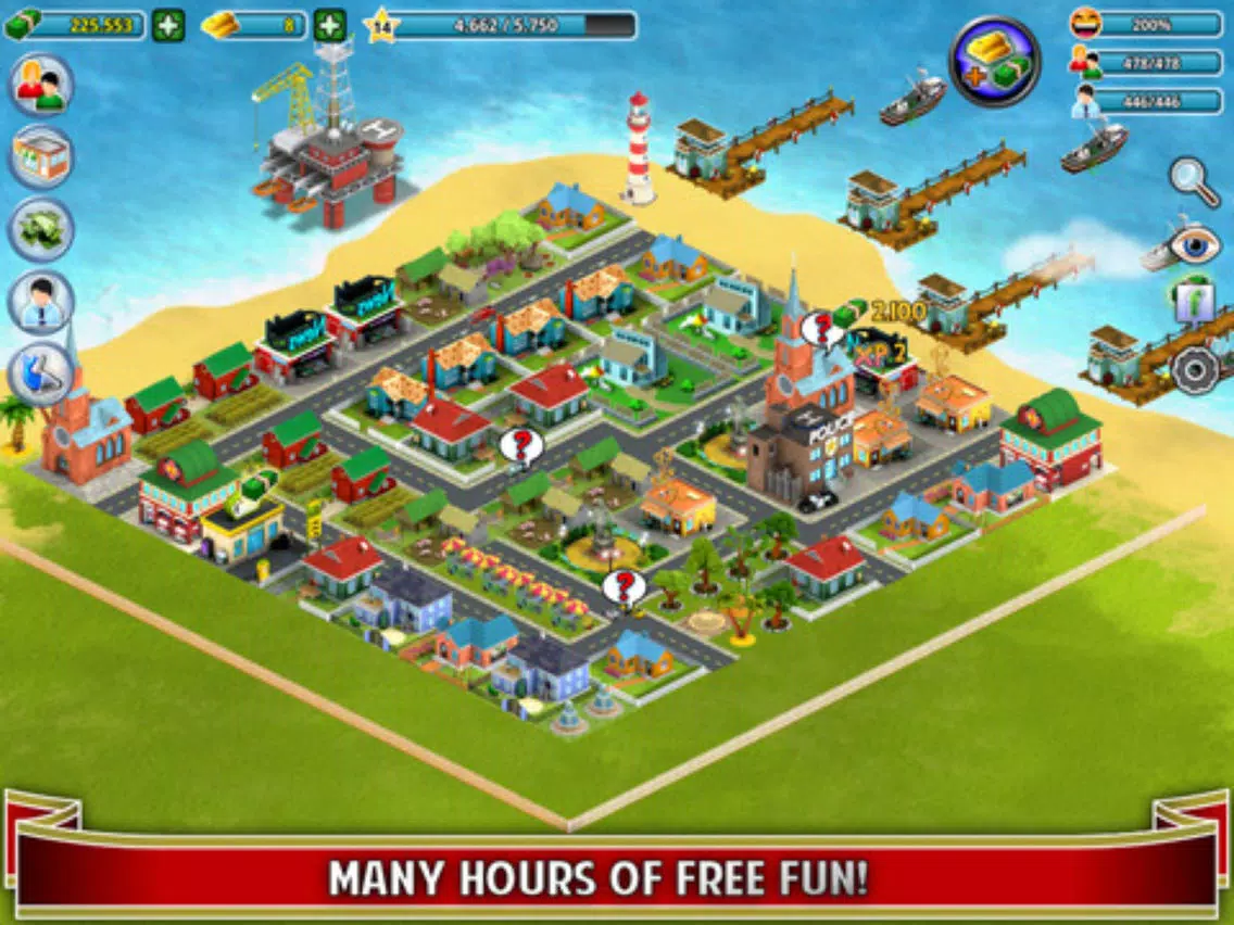 Virtual City - Building Sim : City Building Simulation Game, Build a Village iPad  Screenshots