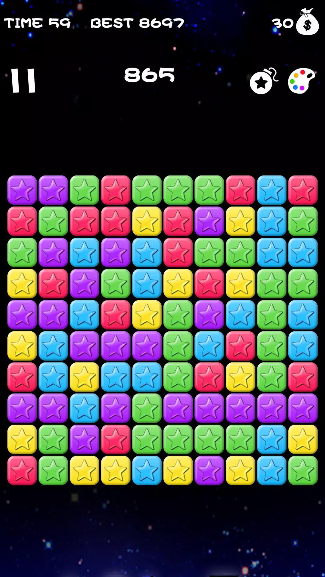 Popping Stars Game Screenshots