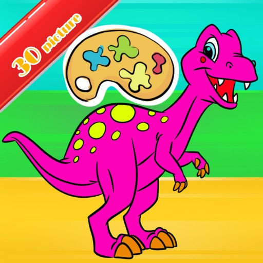 Dinosaur Activities:Coloring Markers Learning Game Dinosaur Activities:Coloring Markers Learning Game