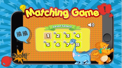 Dinosaur matching remember game preschool matching應用截圖
