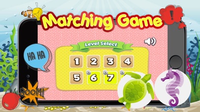 Find the Pair Sea Animals Free Matching Kids Games Screenshots