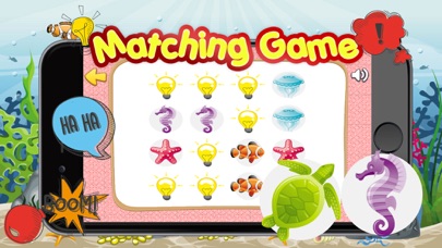 Find the Pair Sea Animals Free Matching Kids Games Screenshots