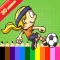 Sportmania Coloring Pages:Paint On Picture For Kid