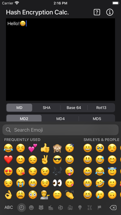 Hash & Encryption Calculator Screenshots