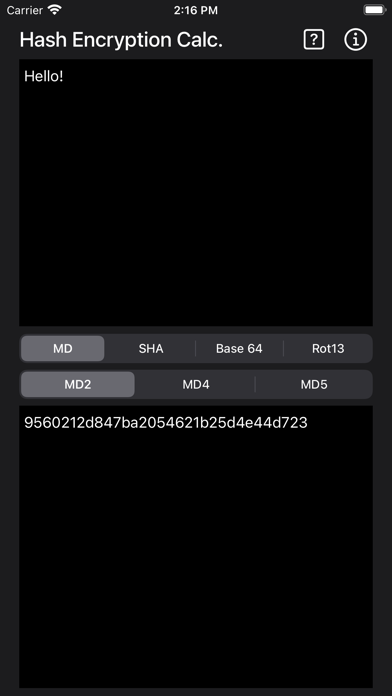 Hash & Encryption Calculator Screenshots