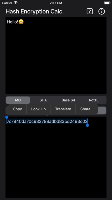 Hash & Encryption Calculator Screenshots