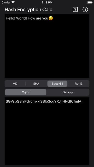 Hash & Encryption Calculator Screenshots