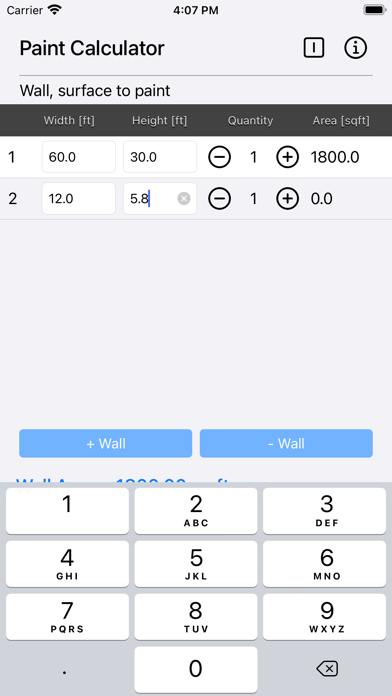 Paint Calculator Plus Screenshots