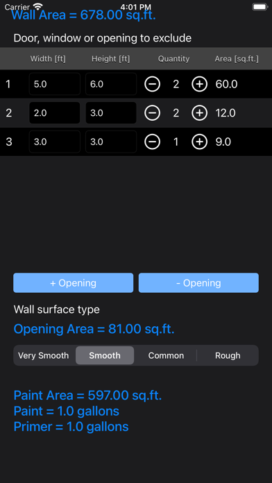 Paint Calculator Plus Screenshots