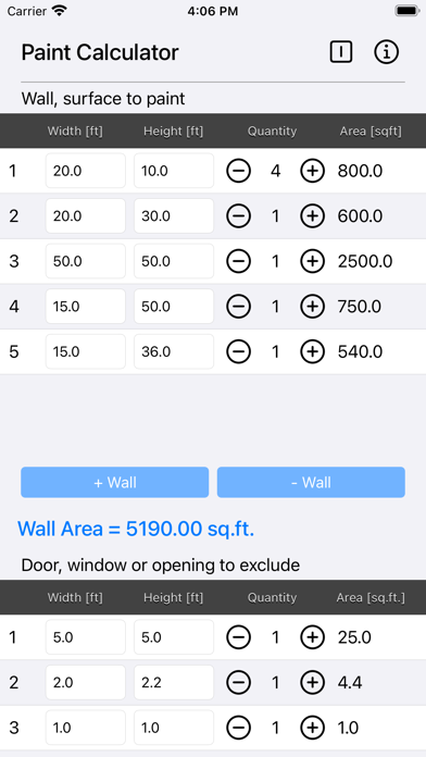 Paint Calculator Plus Screenshots