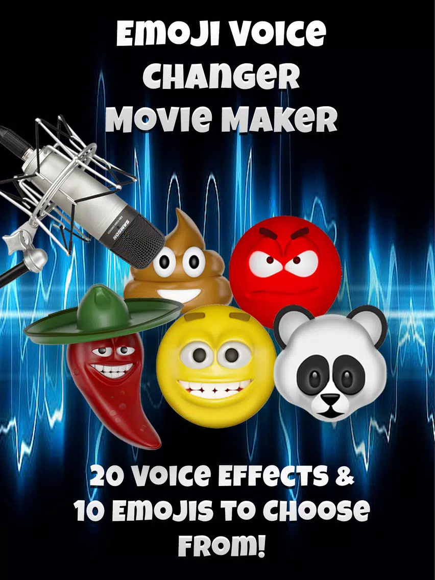Talking Emoji Voice Changer Free - Crazy Helium Booth Fake Modifier Generator iPad स्क्रीनशॉट
