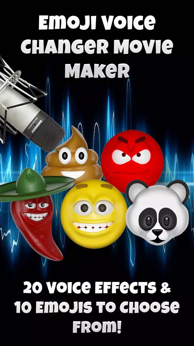 Talking Emoji Voice Changer Free - Crazy Helium Booth Fake Modifier Generator स्क्रीनशॉट