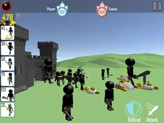 Tangkapan layar Stickman: Legacy of War 3D Pro iPad 