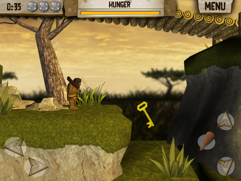 ภาพหน้าจอของ Hungry Dude - Free Game - Let's go back to the prehistoric age, and look how the caveman survive iPad