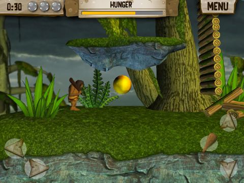 ภาพหน้าจอของ Hungry Dude - Free Game - Let's go back to the prehistoric age, and look how the caveman survive iPad