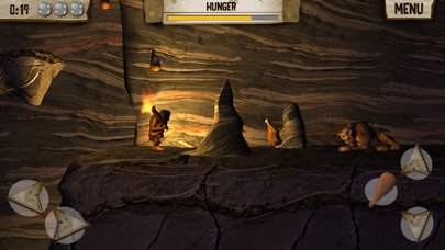 ภาพหน้าจอของ Hungry Dude - Free Game - Let's go back to the prehistoric age, and look how the caveman survive