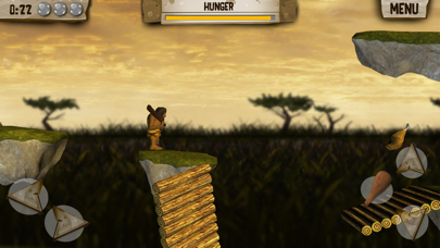 ภาพหน้าจอของ Hungry Dude - Free Game - Let's go back to the prehistoric age, and look how the caveman survive