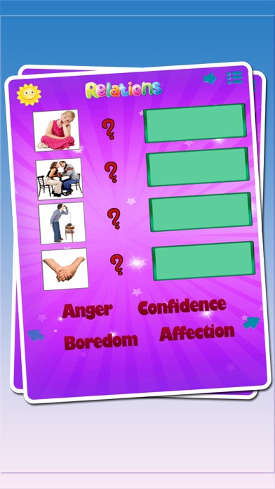 Educational Feeling Sense Puzzle : Word Feeling Sense Learn English Vocabulary Puzzle Game For Kids And Toddler Screenshots