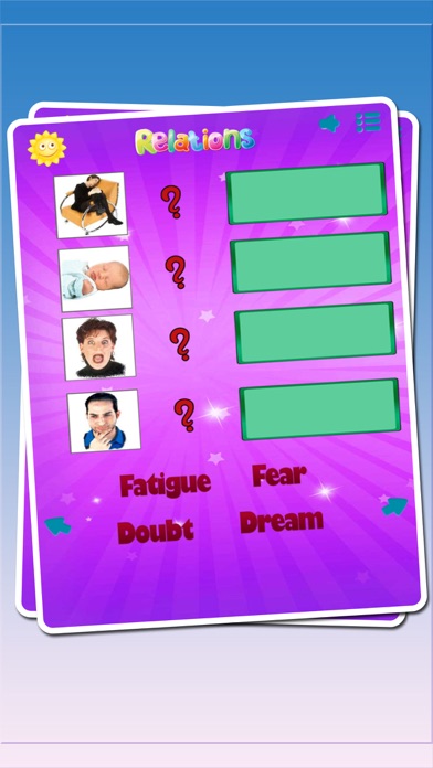 Educational Feeling Sense Puzzle : Word Feeling Sense Learn English Vocabulary Puzzle Game For Kids And Toddler Screenshots