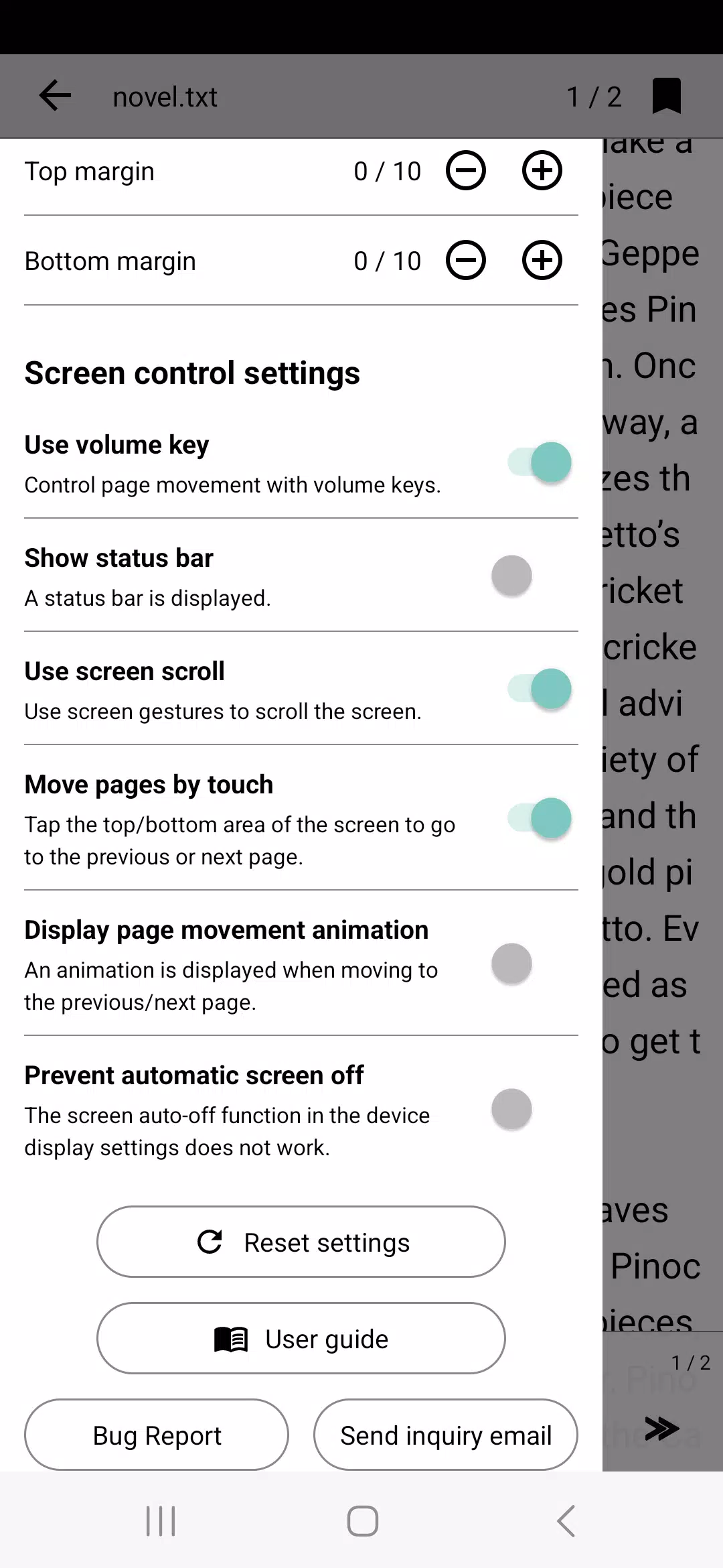 Readbook - Text Viewer Screenshots