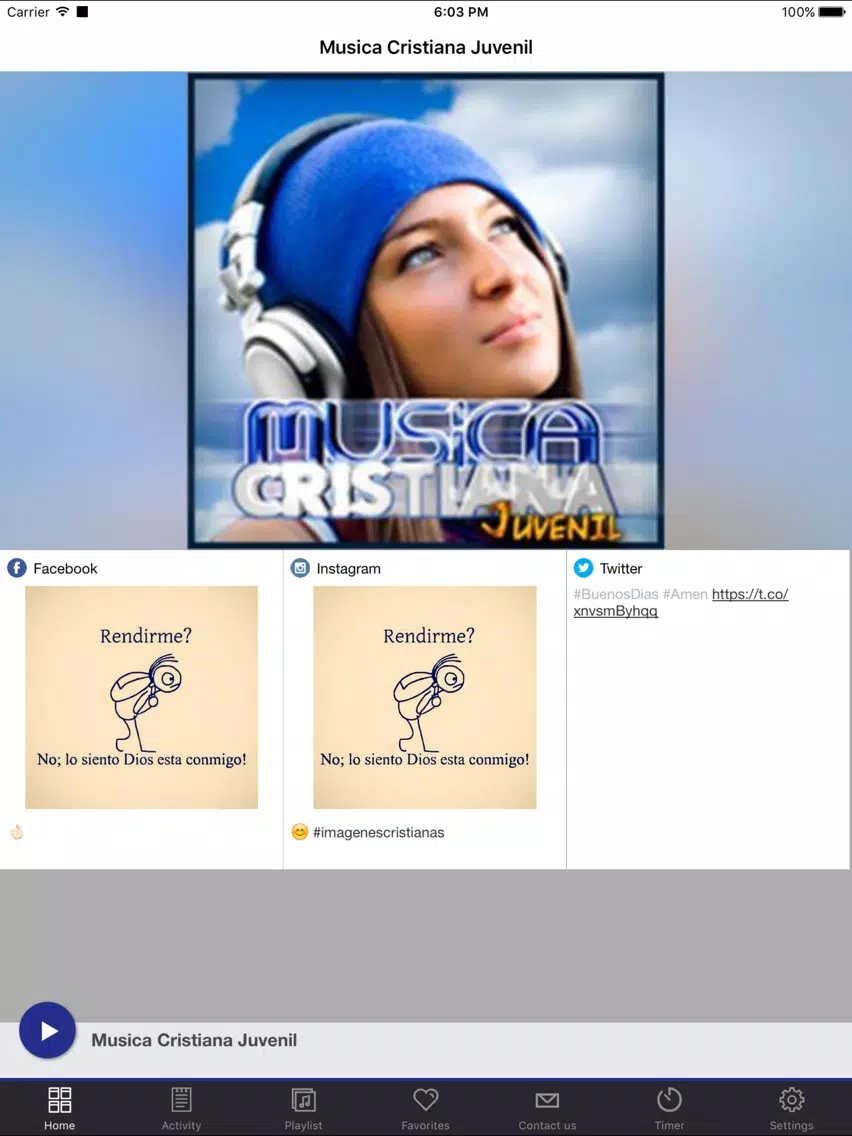 Musica Cristiana Juvenil iPad Screenshots