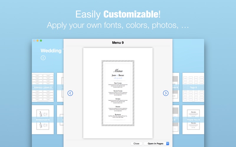 Wedding Templates (by Nobody) Screenshots