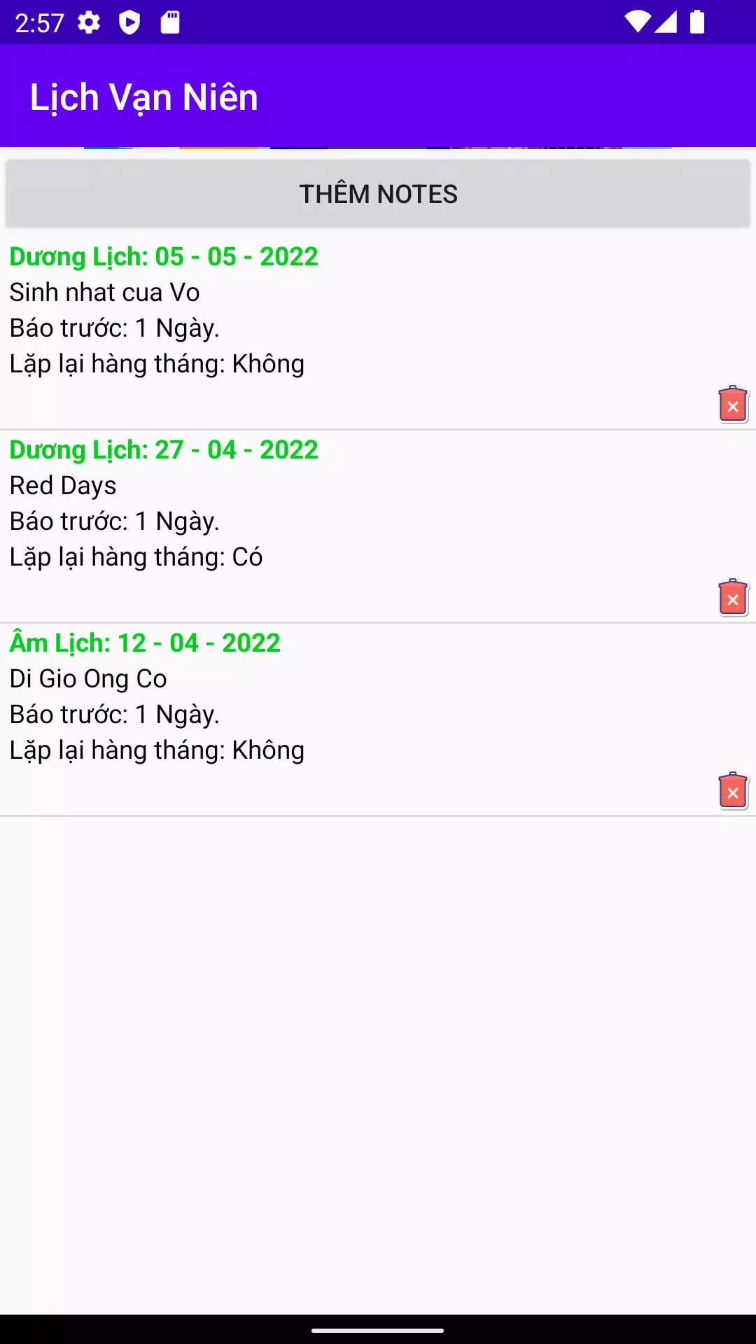 Lịch Vạn Niên Screenshots