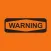 WARNING Stickers