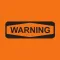 WARNING Stickers
